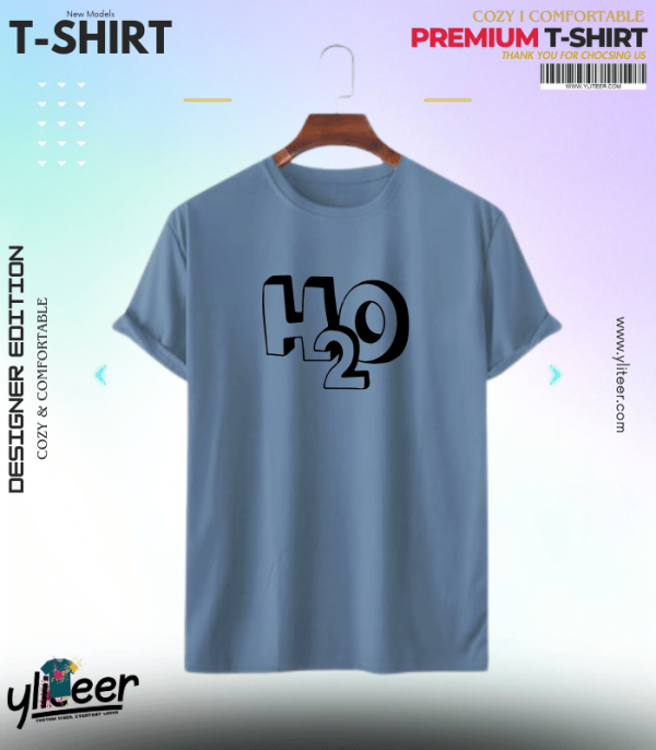 Men’s Premium T-Shirt with Minimalist H2O Design - Image 9