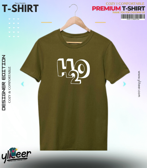 Men’s Premium T-Shirt with Minimalist H2O Design - Image 6