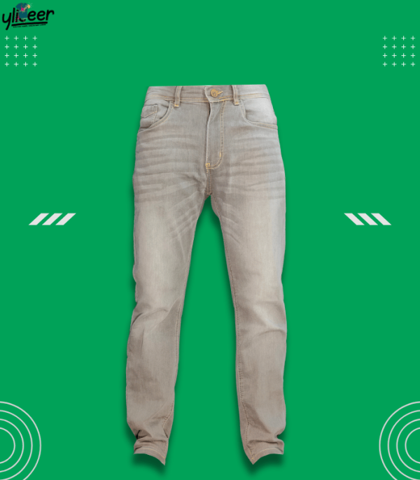 Calvin Klein Men's Straight High Stretch Jeans- Ash