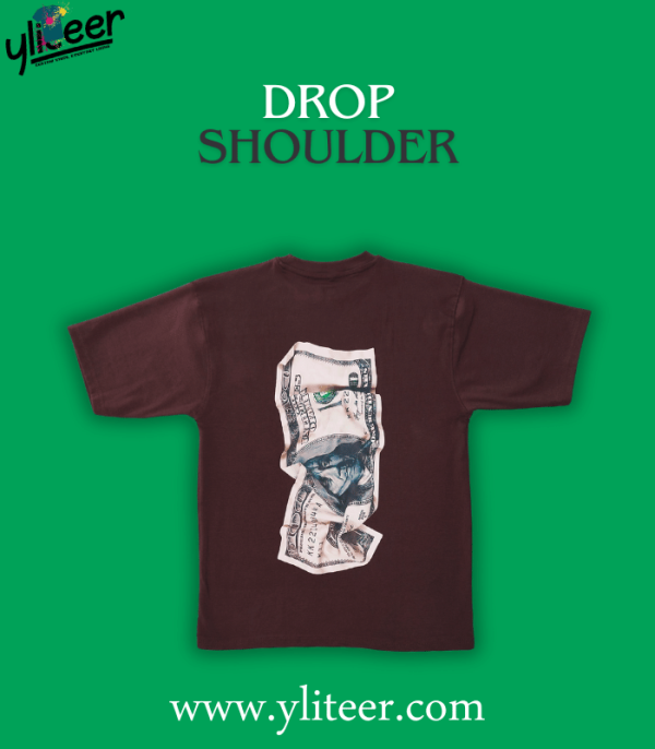 Premium Doller Printed Drop Shoulder T-Shirt For Men - Image 2