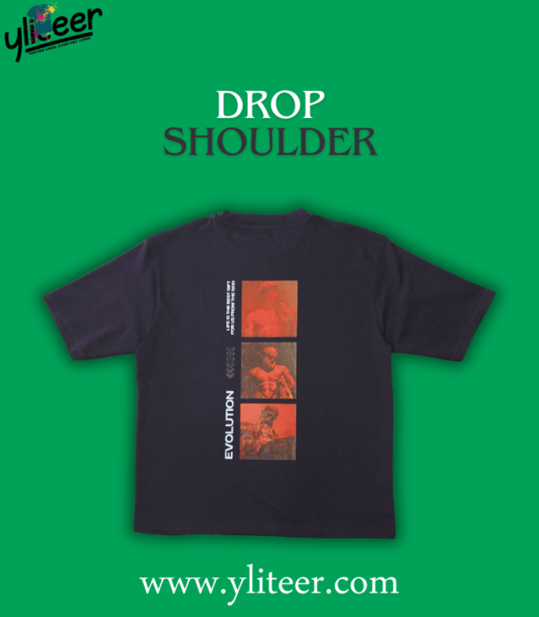 Premium Evaluation Printed Drop Shoulder T-Shirt For Men - Image 2