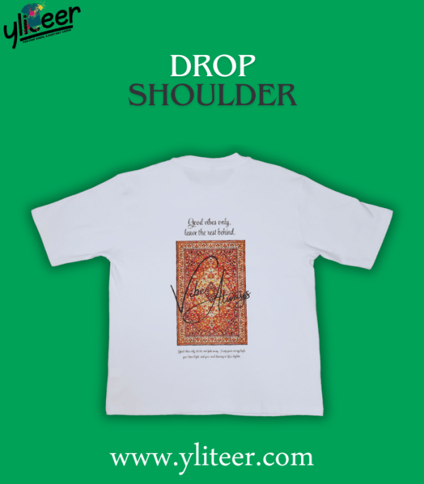 Premium Vibe Printed Drop Shoulder T-Shirt For Men - Image 2